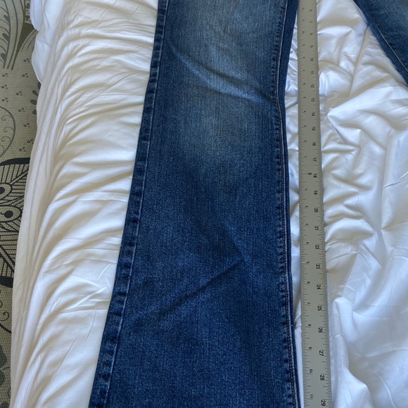 American Eagle Low Rise Slim Bootcut SZ 8 Long Stretch Dark Wash, 2010 Cool EUC - Picture 11 of 14